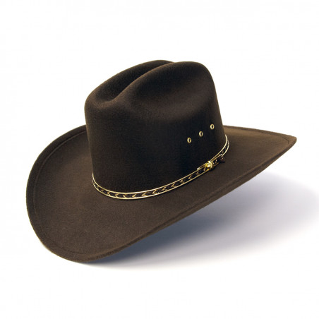 Chapeau de cowboy - Brun Faux Feutre Enfant - Western Express