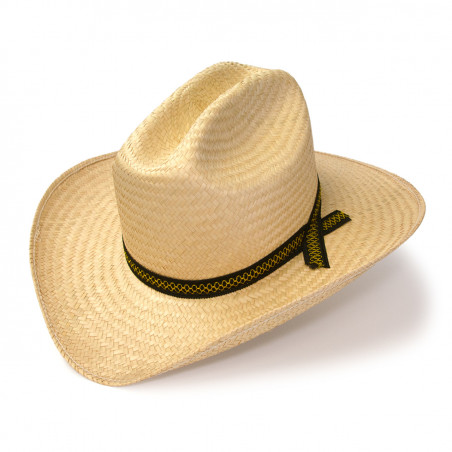 Chapeau de cowboy - Canarsie Paille Naturel Unisexe - Western Express