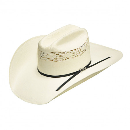 Chapeau de cowboy - Paille Bangora Blanc Unisexe - Twister Hats