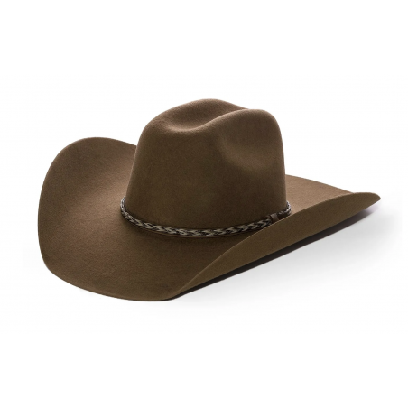 Chapeau de cowboy - Bandit Bourbon Feutre 3x Texas Unisexe - Master Hatters