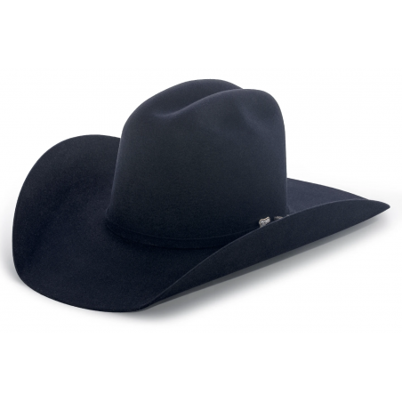 Chapeau de cowboy - 1968 Collection Noir Feutre 3x Unisexe - Master Hatters