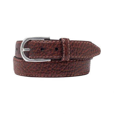 American Bison Leather Belt - Pinnacle Peanut - Lejon