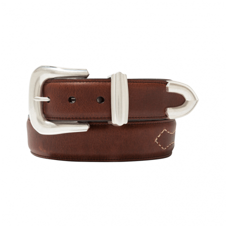 Ceinture en cuir de bison américain - Dalton saddle - Lejon
